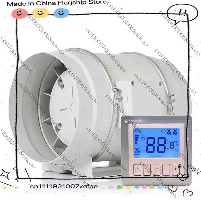 Smart Bathroom Fan - Вентилятор канальный смешанного потока HF-200PMZC Smart
