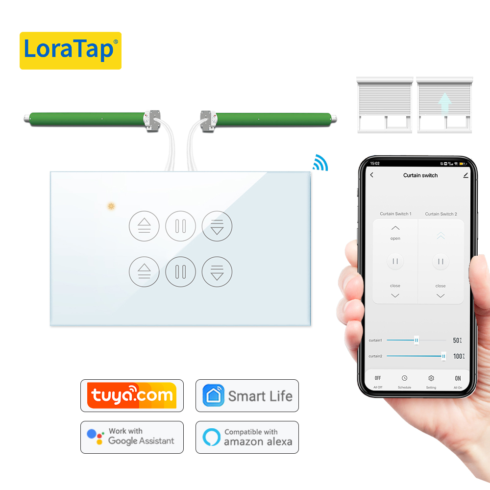 Smart Home Blinds - LoraTap Tuya США Переключатель штор для