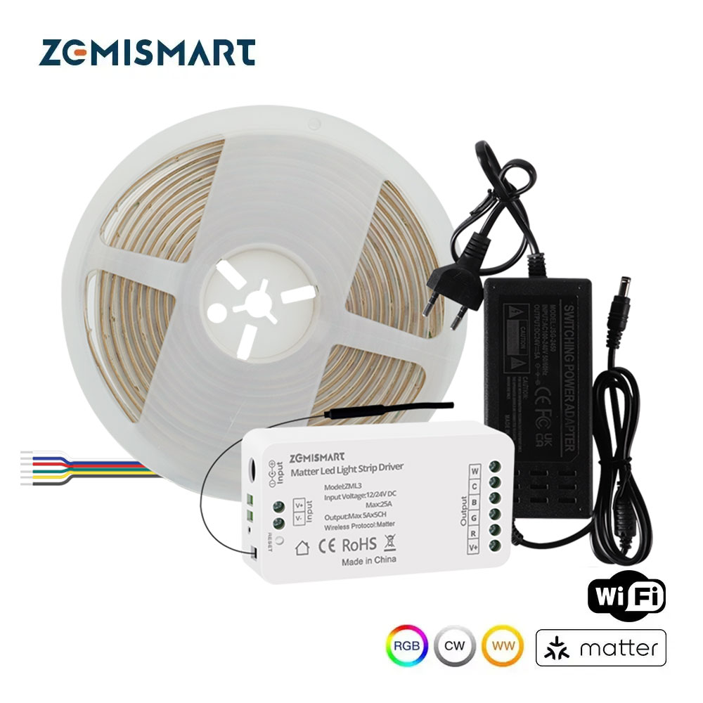 Smart Home Group - Zemismart COB Светодиодная лента RGBCW IP65