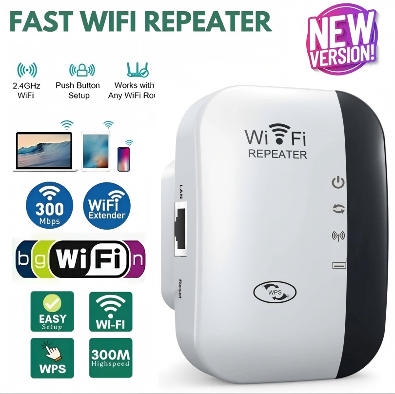 Smart Home Router - Репитер Wi-Fi 300 Мбит/с, усилитель беспроводного