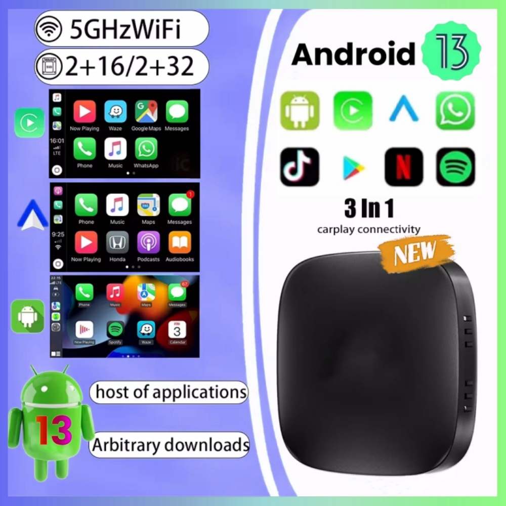 Smart Home Tv - Android 13 CarPlay TV Box Беспроводной