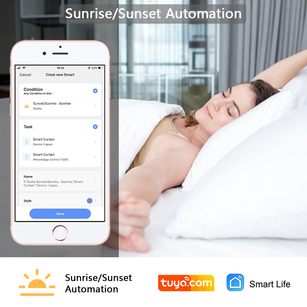 Переключатель для шторки Tuya  – обзор и цена Smart Home Blinds