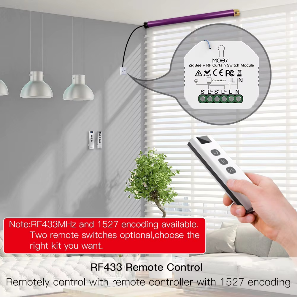 Модуль управления шторами MOES – обзор и цена Smart Home Blinds