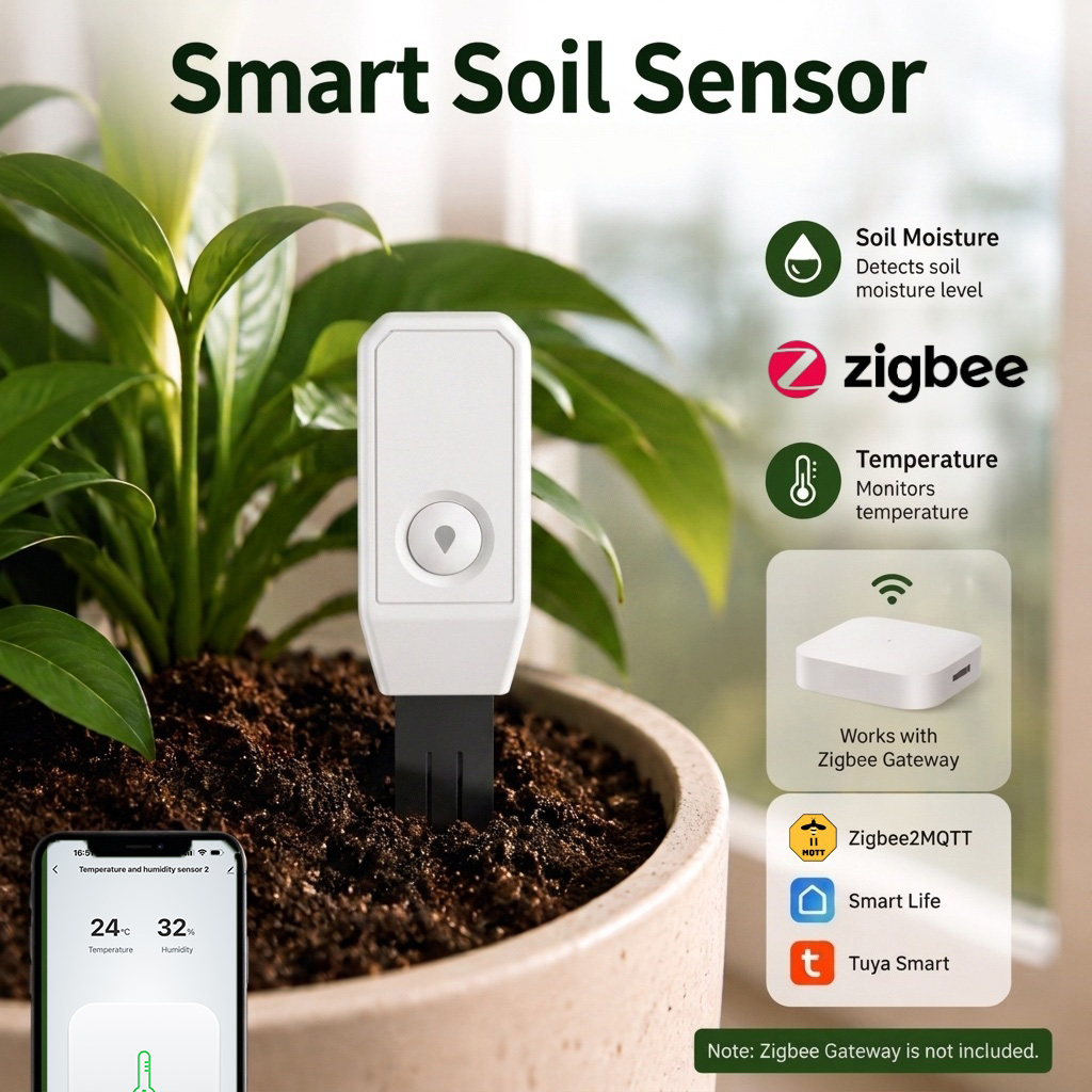 Датчик влажности почвы Zigbee, – обзор и цена Smart Home Mqtt