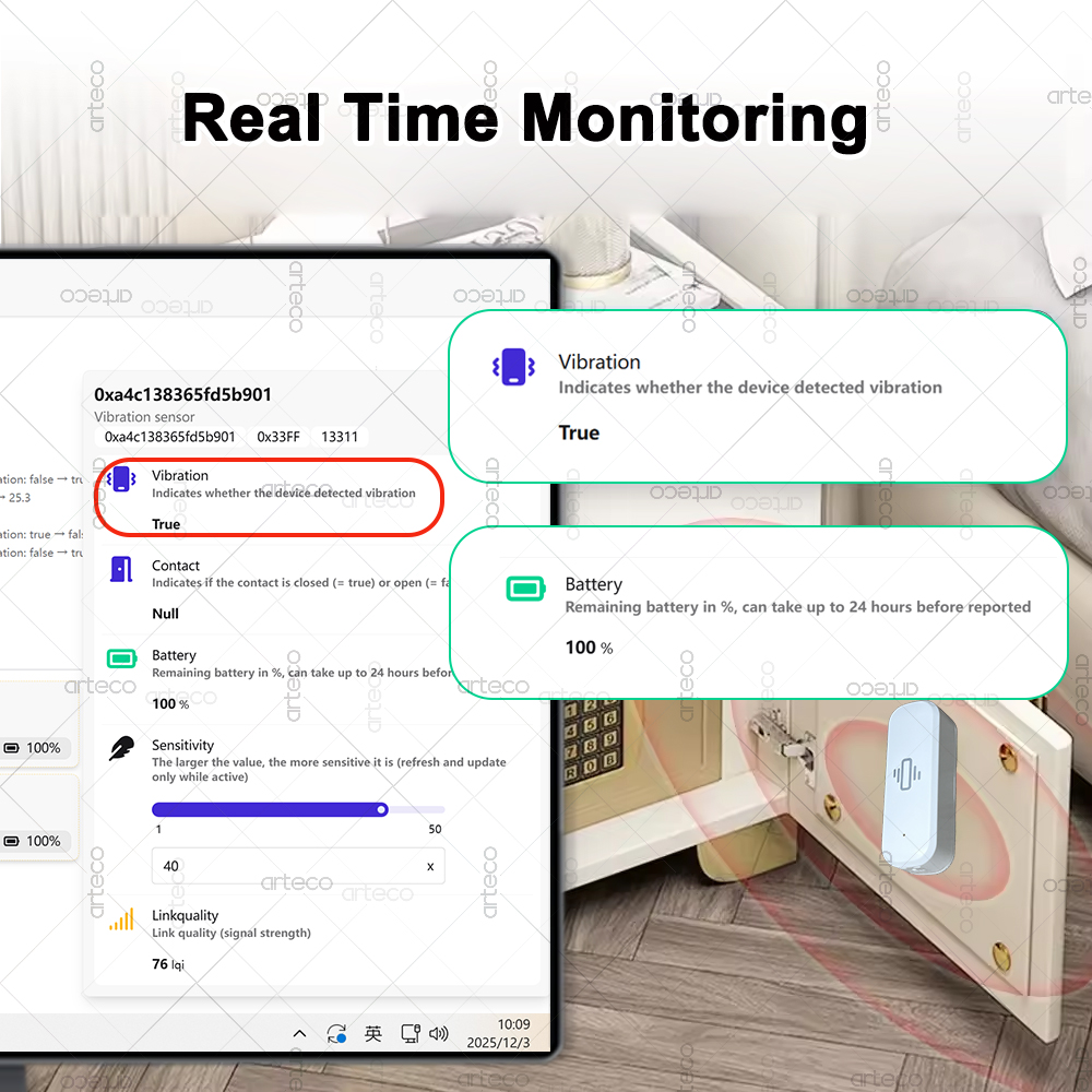 Умный датчик вибрации ZigBee 3 – обзор и цена Smart Home Project