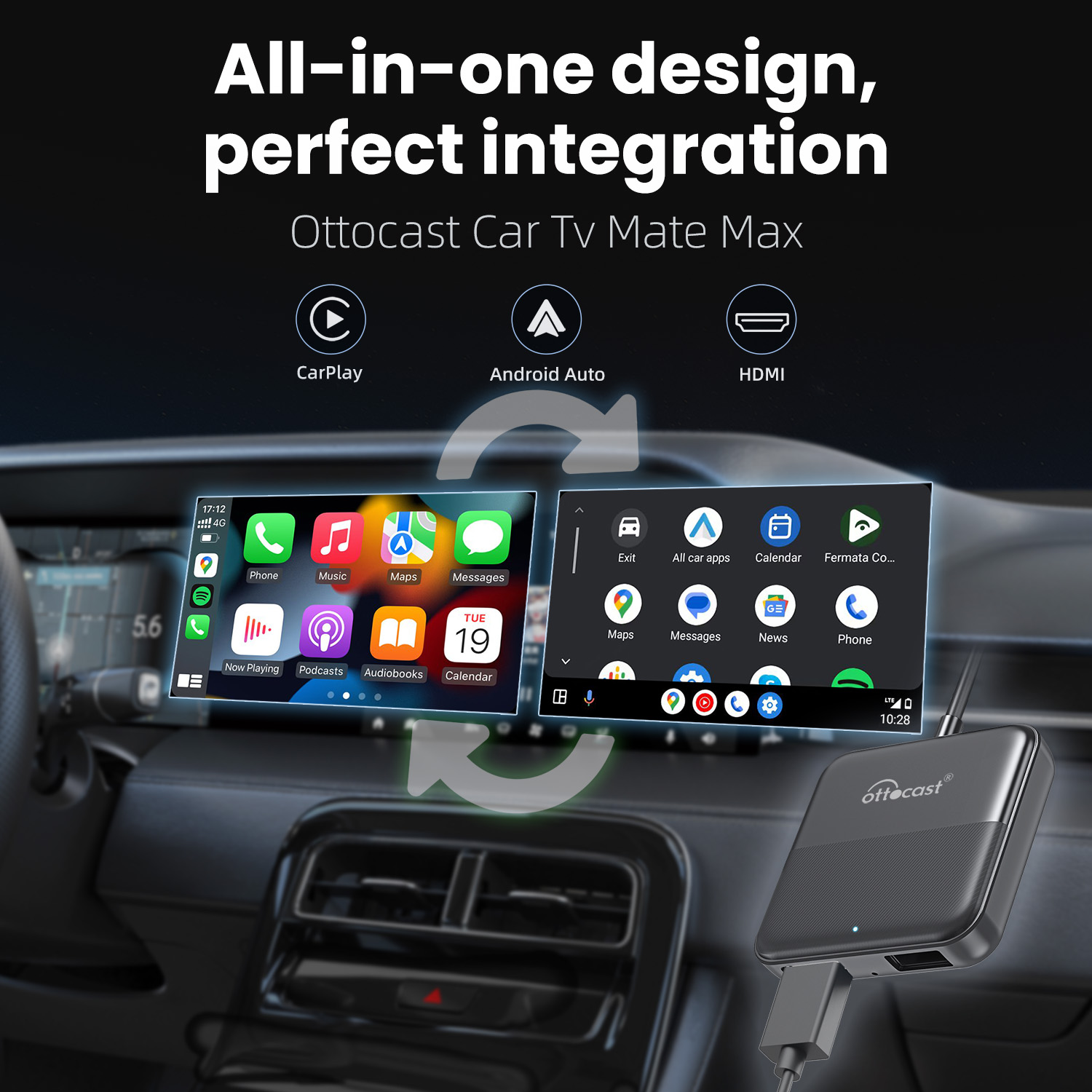 Ottocast Express Car Tv Mate W – обзор и цена Smart Home Tv