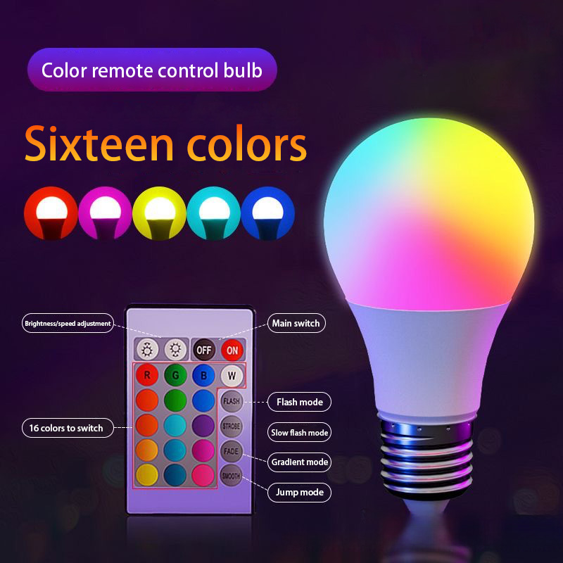 Светодиодная RGB-лампа E27 220 – обзор и цена Smart Bulb