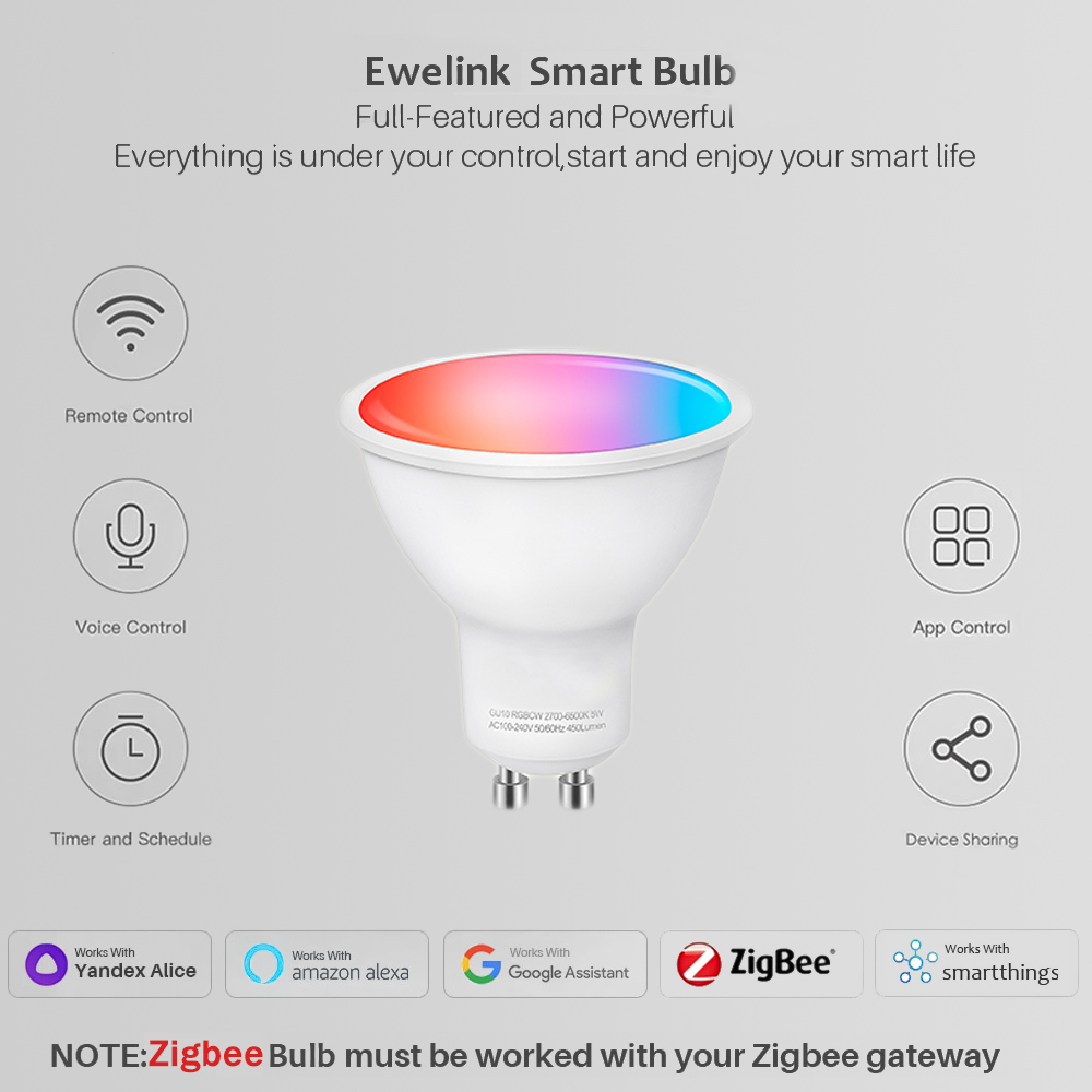 Умные светодиодные лампы Eweli – обзор и цена Smart Bulb