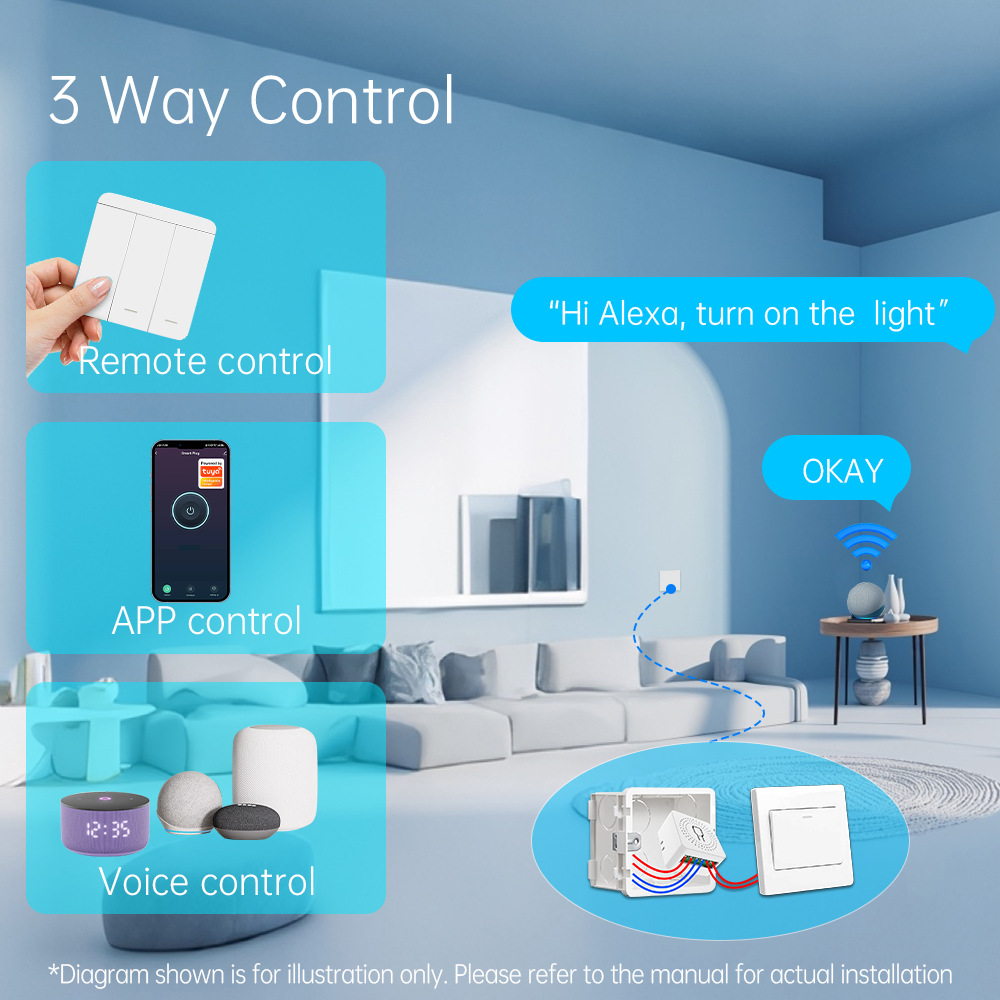 Умный выключатель света Tuya W – обзор и цена Smart Home Wifi