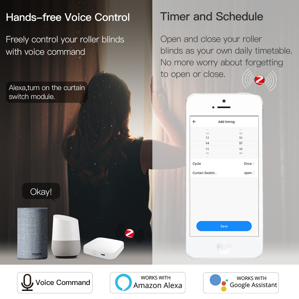 Модуль умного выключателя MOES – обзор и цена Smart Home Blinds