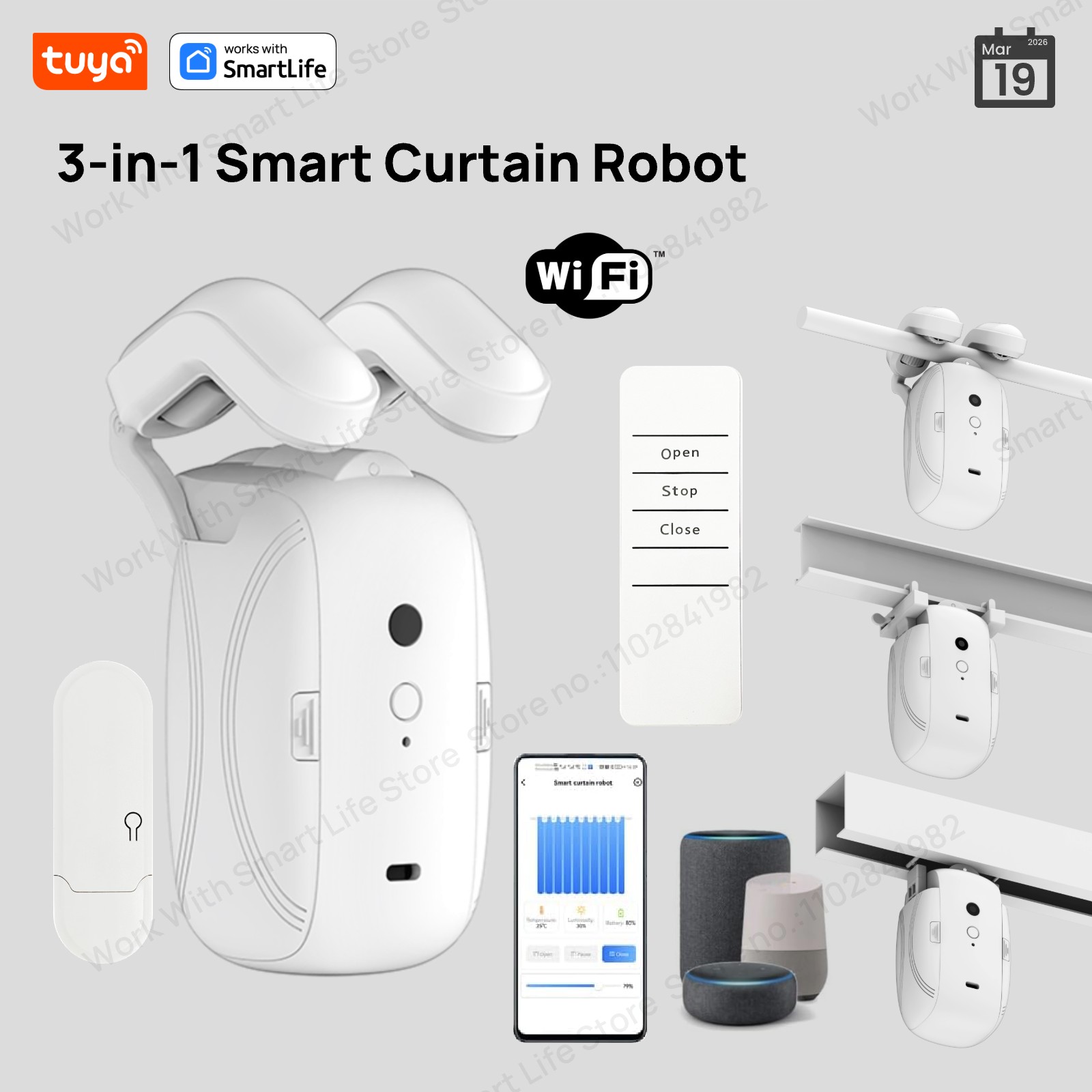 1/2 шт. Умный Wi-Fi робот для  – обзор и цена Smart Home Blinds