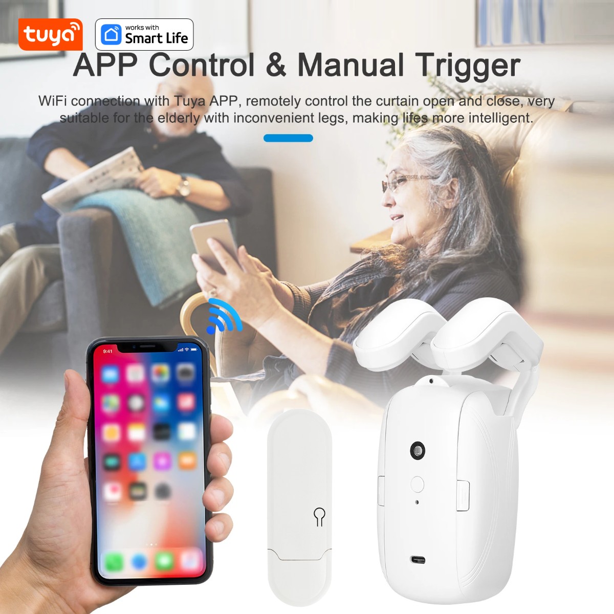 1/2 шт. Умный Wi-Fi робот для  – обзор и цена Smart Home Blinds