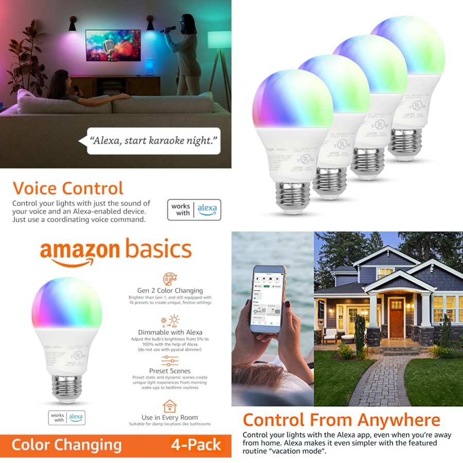 Умная светодиодная лампа A19,  – обзор и цена Smart Bulb