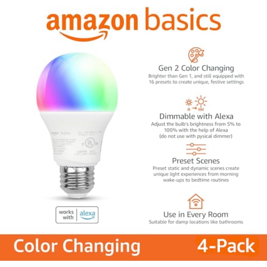 Умная светодиодная лампа A19,  – обзор и цена Smart Bulb